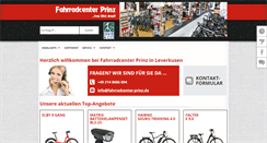 Desktop Screenshot of fahrradcenter-prinz.de