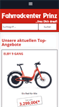 Mobile Screenshot of fahrradcenter-prinz.de